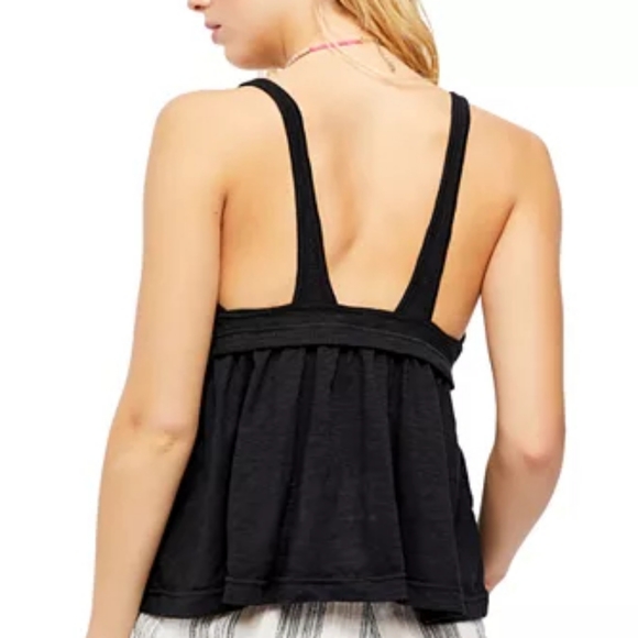 Free People Boho FP Zinia Tank Top Black LG XL - Picture 8 of 11